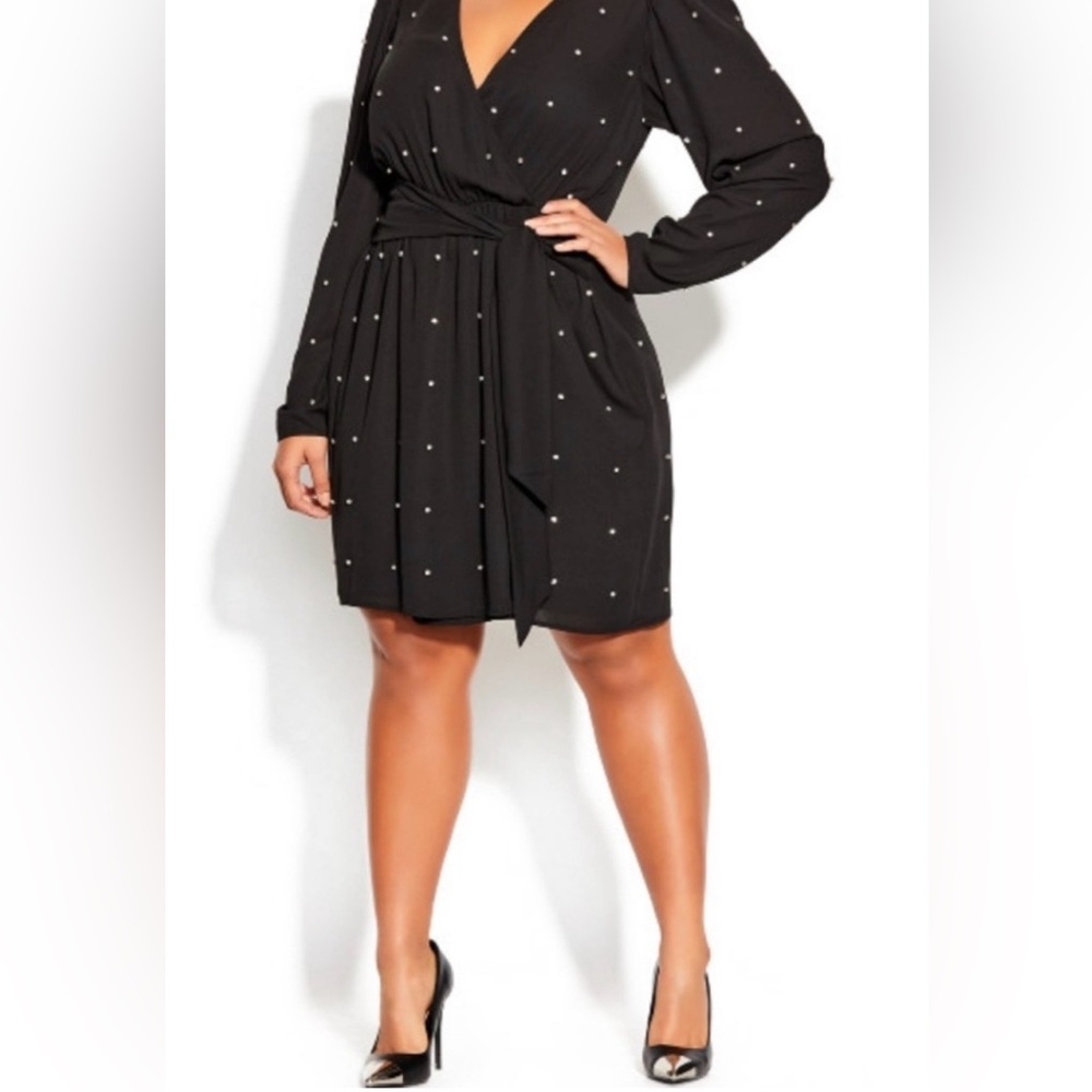 City chic bedazzled dress